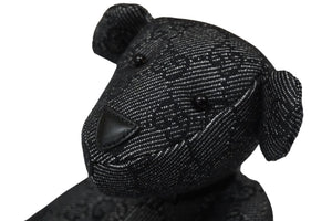 GUCCI グッチ GGキャンバス ぬいぐるみ 人形 テディーベア クマ ブラック 黒 7077722 美品 中古 56020