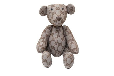 GUCCI グッチ GGキャンバス ぬいぐるみ 人形 テディーベア クマ ベージュ ピンク 7077722 美品 中古 56022