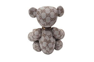 GUCCI グッチ GGキャンバス ぬいぐるみ 人形 テディーベア クマ ベージュ ピンク 7077722 美品 中古 56022