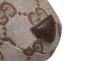 GUCCI グッチ GGキャンバス ぬいぐるみ 人形 テディーベア クマ ベージュ ピンク 7077722 美品 中古 56022