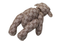 Load image into Gallery viewer, GUCCI グッチ GGキャンバス ぬいぐるみ 人形 テディーベア クマ ベージュ ピンク 7077722 美品 中古 56022