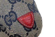 Load image into Gallery viewer, GUCCI グッチ GGキャンバス ぬいぐるみ 人形 テディーベア クマ ベージュ ネイビー 7077722 美品 中古 56023