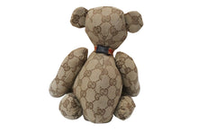 Load image into Gallery viewer, GUCCI グッチ GGキャンバス ぬいぐるみ 人形 テディーベア クマ ベージュ ブラウン 7077722 美品 中古 56025