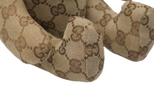 Load image into Gallery viewer, GUCCI グッチ GGキャンバス ぬいぐるみ 人形 テディーベア クマ ベージュ ブラウン 7077722 美品 中古 56025