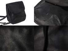 Load image into Gallery viewer, CHANEL シャネル ミニリュック チェーン レザー ココマーク ステッチ 4番台 ブラック シルバー金具 美品 中古 56063