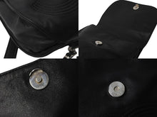 Load image into Gallery viewer, CHANEL シャネル ミニリュック チェーン レザー ココマーク ステッチ 4番台 ブラック シルバー金具 美品 中古 56063