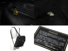 Load image into Gallery viewer, CHANEL シャネル ヴィンテージ リュック ココマーク マトラッセ 2番台 ラムスキン ブラック ゴールド金具 美品 中古 56064
