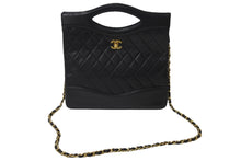 Load image into Gallery viewer, CHANEL シャネル ハンドバッグ マトラッセ 2WAY ショルダーバッグ 1番台 ブラック ラムスキン ゴールド金具 良品 中古 56065