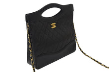 Load image into Gallery viewer, CHANEL シャネル ハンドバッグ マトラッセ 2WAY ショルダーバッグ 1番台 ブラック ラムスキン ゴールド金具 良品 中古 56065