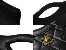 Load image into Gallery viewer, CHANEL シャネル ハンドバッグ マトラッセ 2WAY ショルダーバッグ 1番台 ブラック ラムスキン ゴールド金具 良品 中古 56065