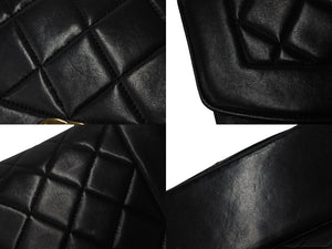 CHANEL シャネル ショルダーバッグ ダイアナ22 マトラッセ チェーン ヴィンテージ 2番台 ブラック ゴールド金具 美品 中古 56066