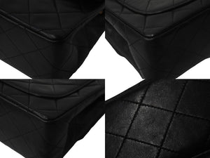 CHANEL シャネル ミニマトラッセ ココマーク ブラック シングルチェーンバッグ シングルフラップ レザー ゴールド金具 美品 中古 56067