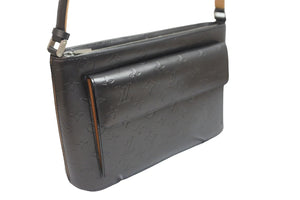 極美品 LOUIS VUITTON ルイヴィトン アルストン ショルダーバッグ ブラック モノグラム マット M55122 中古 56068