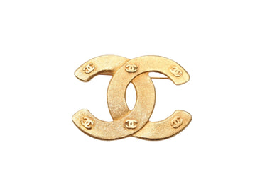 CHANEL シャネル ブローチ アクセサリー ココマーク 29刻印 1994年 GP メッキ ゴールド 19g レディース 美品 中古 56091