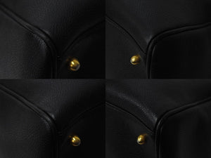 CHANEL シャネル 2WAYボストンバッグ ココマーク チャーム キャビアスキン 3番台 1995年 ブラック ゴールド金具 美品 中古 56111