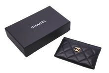 Load image into Gallery viewer, 極美品 CHANEL シャネル ココマーク カードケース クラシック キャビアスキン ブラック 29番台 中古 56113
