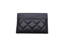 Load image into Gallery viewer, 極美品 CHANEL シャネル ココマーク カードケース クラシック キャビアスキン ブラック 29番台 中古 56113