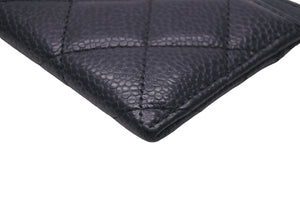 極美品 CHANEL シャネル ココマーク カードケース クラシック キャビアスキン ブラック 29番台 中古 56113