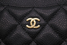 Load image into Gallery viewer, 極美品 CHANEL シャネル ココマーク カードケース クラシック キャビアスキン ブラック 29番台 中古 56113
