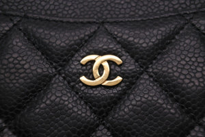 極美品 CHANEL シャネル ココマーク カードケース クラシック キャビアスキン ブラック 29番台 中古 56113