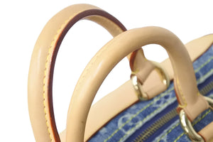 極美品 LOUIS VUITTON ルイヴィトン ハンドバッグ ネオスピーディ モノグラムデニム M95019 ゴールド金具 中古 56130