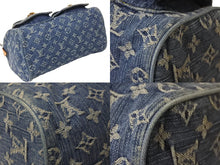 Load image into Gallery viewer, 極美品 LOUIS VUITTON ルイヴィトン ハンドバッグ ネオスピーディ モノグラムデニム M95019 ゴールド金具 中古 56130