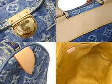 Load image into Gallery viewer, 極美品 LOUIS VUITTON ルイヴィトン ハンドバッグ ネオスピーディ モノグラムデニム M95019 ゴールド金具 中古 56130