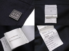 Load image into Gallery viewer, 極美品 CHANEL シャネル ブルゾン ネイビー ウール カーフスキン 36 P23442W033353 ベースボール 中古 56135