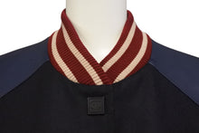 Load image into Gallery viewer, 極美品 CHANEL シャネル ブルゾン ネイビー ウール カーフスキン 36 P23442W033353 ベースボール 中古 56135