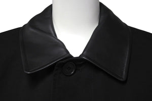 未使用品 Supreme シュプリーム コート バーバリー Leather Collar Trench ブラック サイズ S 8053604 中古 56136 