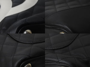 CHANEL シャネル ハンドバッグ ラージトート カンボンライン ココマーク 9番台 ブラック ホワイト 美品 中古 56142