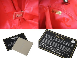 CHANEL シャネル カンボンライン ボーリング ハンドバッグ ココマーク 14番台 ブラック ラムスキン シルバー金具 美品 中古 56144