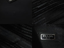 画像をギャラリービューアに読み込む, PRADA プラダ ハンドバッグ ミニバッグ 三角プレートロゴ テスート ナイロン 1NE515 ブラック シルバー金具 美品 中古 56149 