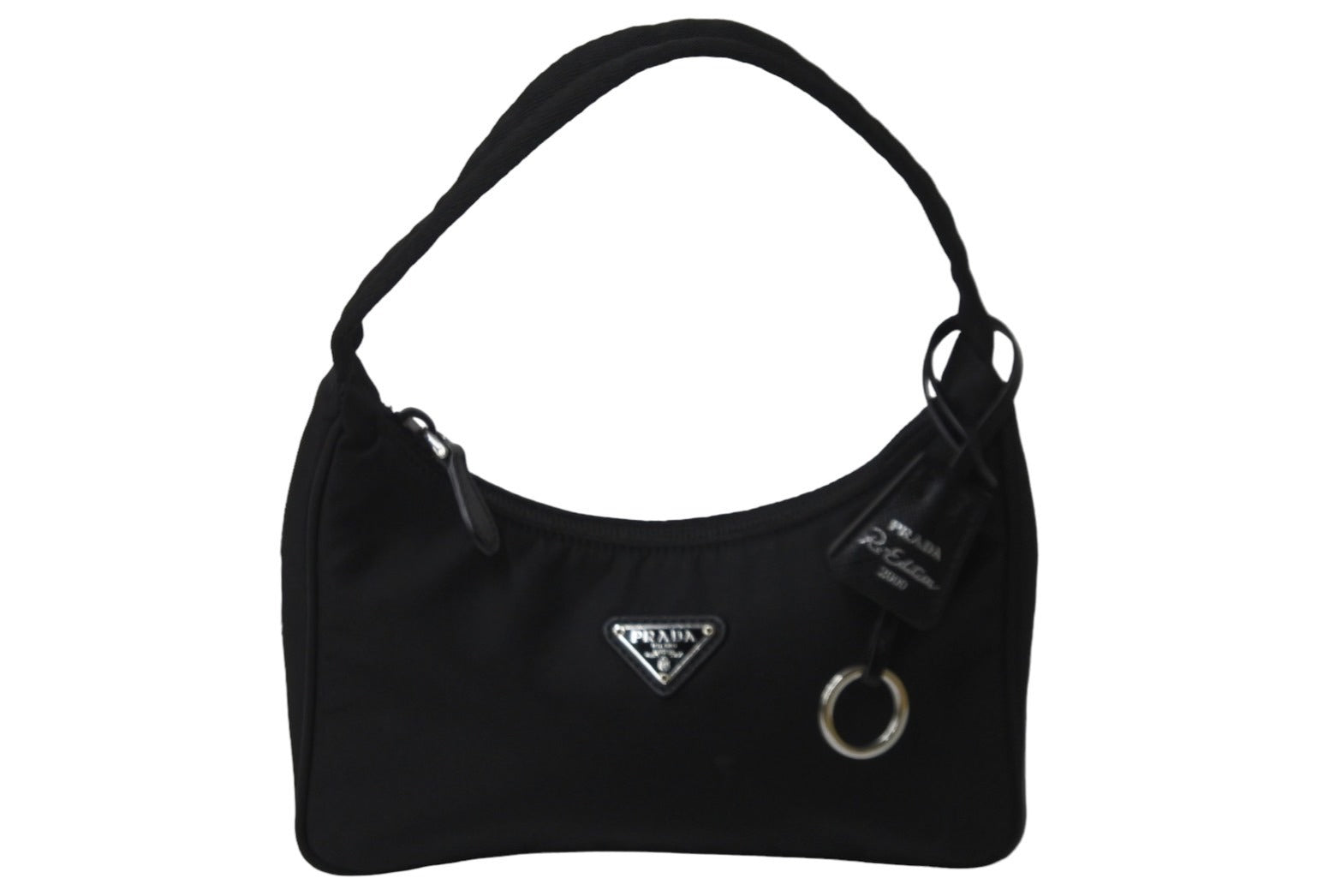 美品】プラダショルダーバッグ黒テスート男女兼用
