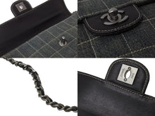 Load image into Gallery viewer, CHANEL シャネル チェーンショルダーバッグ マトラッセ チョコバー デニム インディゴ ヴィンテージ 6番台 2000年 美品 中古 56150