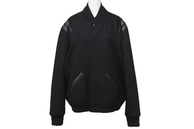 SAINT LAURENT サンローラン ブルゾン バーシティ テディジャケット サイズ54 ウール V85S354718Y197Q 美品 中古 56162 