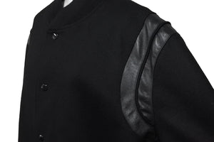 SAINT LAURENT サンローラン ブルゾン バーシティ テディジャケット サイズ54 ウール V85S354718Y197Q 美品 中古 56162 