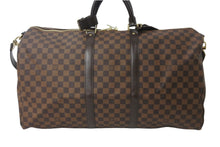 Load image into Gallery viewer, 極美品 LOUIS VUITTON ルイヴィトン ボストンバッグ N41414 キーポルバンドリエール55 ダミエエベヌ ゴールド金具 中古 56172