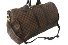 Load image into Gallery viewer, 極美品 LOUIS VUITTON ルイヴィトン ボストンバッグ N41414 キーポルバンドリエール55 ダミエエベヌ ゴールド金具 中古 56172