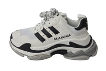 Load image into Gallery viewer, BALENCIAGA バレンシアガ スニーカー トリプルS トレーナー adidasコラボ サイズ37 ホワイト ブラック 712821W2ZB1 美品 中古 56174