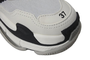 BALENCIAGA バレンシアガ スニーカー トリプルS トレーナー adidasコラボ サイズ37 ホワイト ブラック 712821W2ZB1 美品 中古 56174