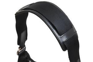 PRADA プラダショルダーバッグ ホーボー トライアングルロゴ ナイロン レザー ブラック シルバー金具 良品 中古 56175 
