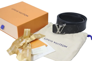 LOUIS VUITTON ルイヴィトン ベルト バックル モノグラム エクリプス サイズ85/34 M9043 美品 中古 56178