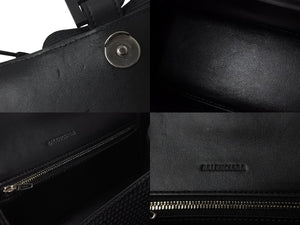 極美品 BALENCIAGA バレンシアガ ハンドバッグ 2WAYバッグ スニーカーヘッド トップハンドルS ブラック 661723 中古 56180