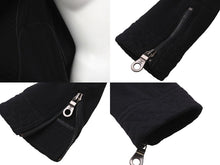 Load image into Gallery viewer, CHANEL シャネル ブルゾン シングル ライダース ジャケット ココマーク ブラック ウール サイズ34 P38075V21513 美品 中古 56182