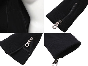 CHANEL シャネル ブルゾン シングル ライダース ジャケット ココマーク ブラック ウール サイズ34 P38075V21513 美品 中古 56182