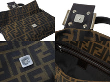 Load image into Gallery viewer, FENDI フェンディ ショルダーバッグ マンマバケット ワンショルダー ブラウン ズッカ柄 美品 中古 56186