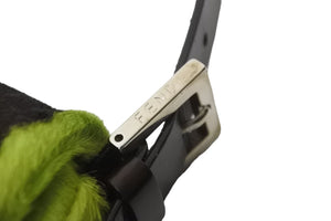 FENDI フェンディ ショルダーバッグ マンマバケット 2283-26424-008 ハラコ レザー グリーン シルバー金具 美品 中古 56187