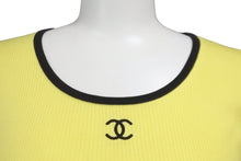 Load image into Gallery viewer, CHANEL シャネル 半袖Ｔシャツ ココマーク トップス ヴィンテージ 95P イエロー チビTシャツ 40 P05191V00233 美品 中古 56195
