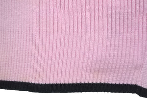 CHANEL シャネル 半袖Ｔシャツ チビT ココマークボタン PO5191V00233 95P ピンク ブラック サイズ38 中古 56196